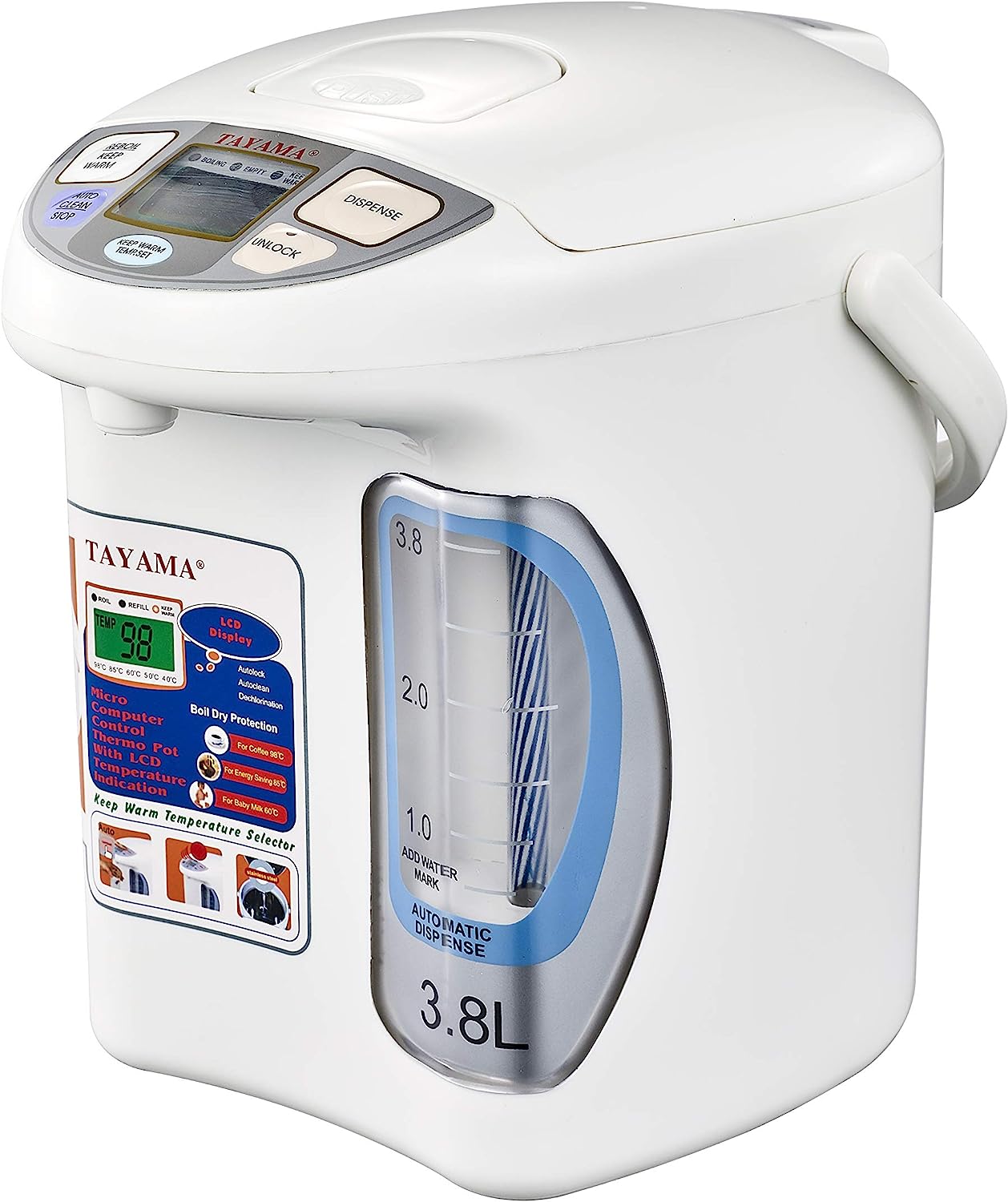 Tayama Electric Airpot Thermo Dispenser, 3.8 Liter