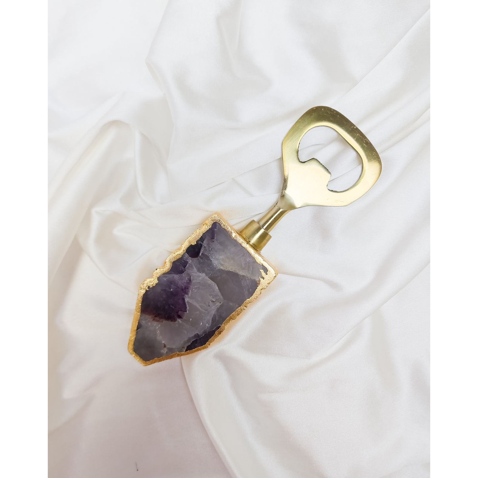 BZAAR 14 KT Gold Plated Amethyst Opener