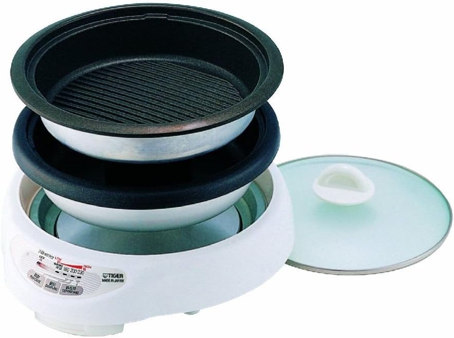 Tiger Electric Grill Pan with 2-Way Style Pans