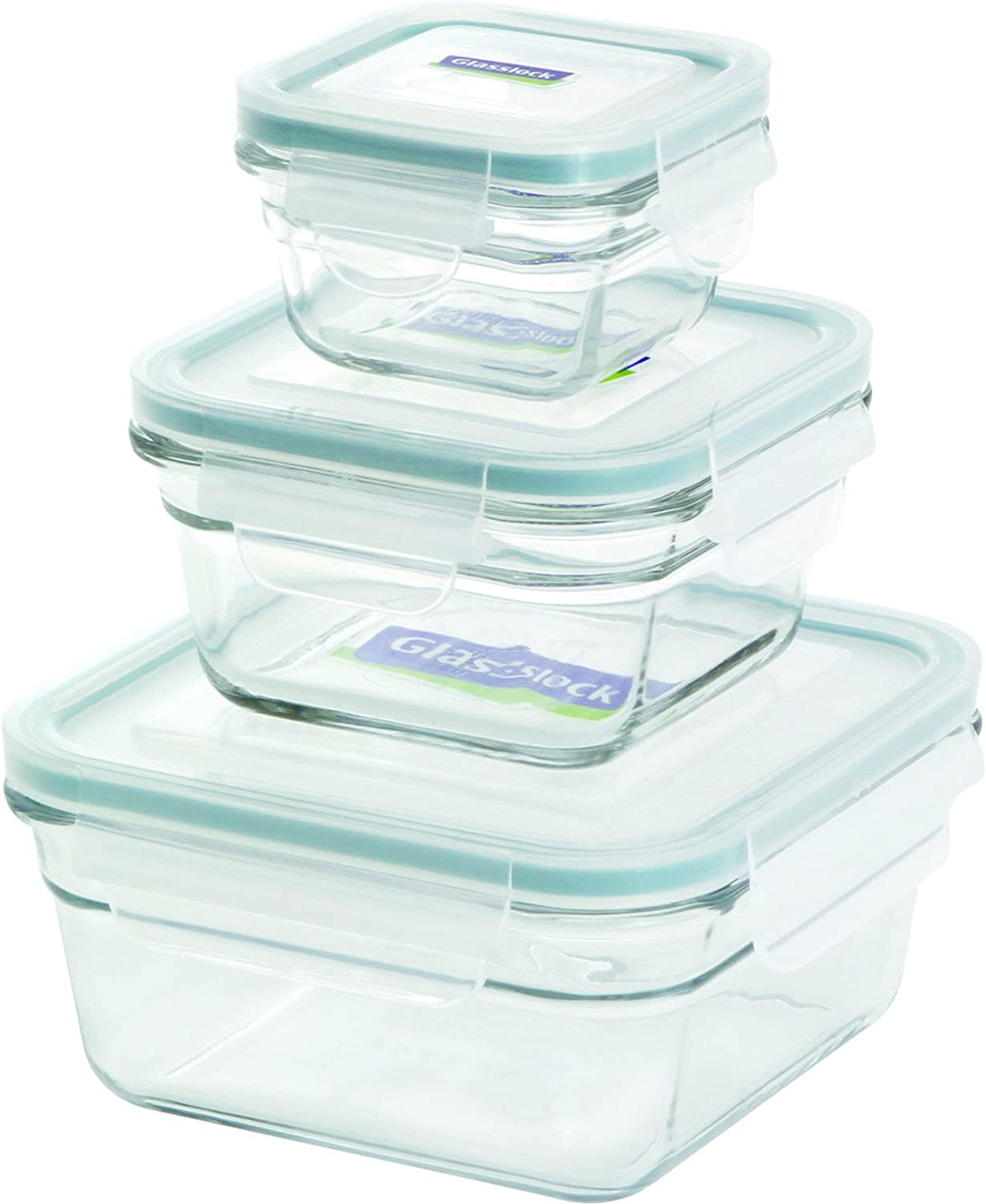 Glasslock 6-Piece Square Oven Safe Container Set