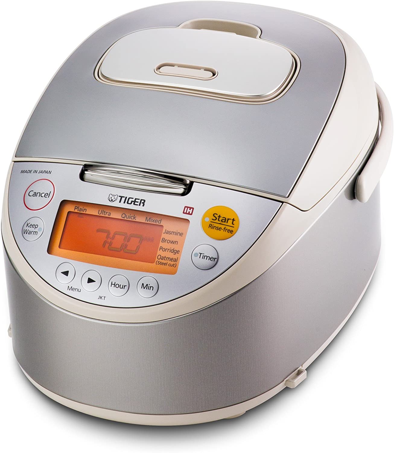 Tiger Rice Cooker Stainless Steel, 5.5-Cup