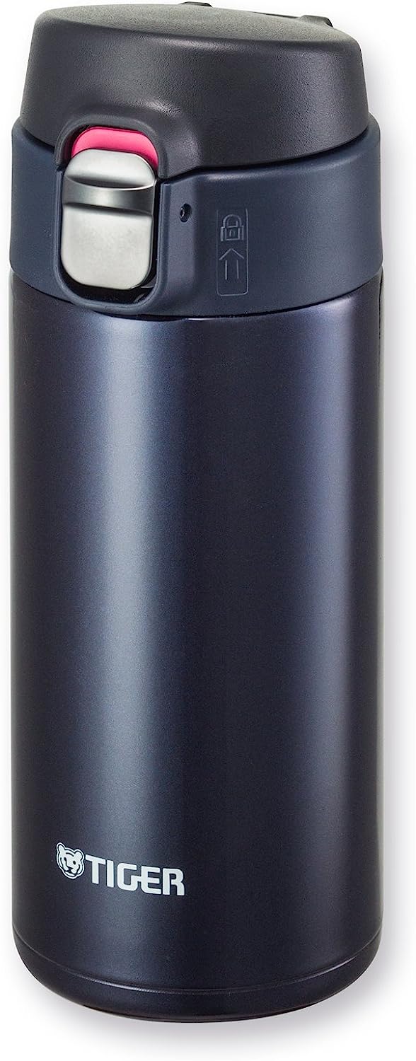 Tiger Vacuum Insulated Travel Mug with Flip Open Lid, 12-Ounce