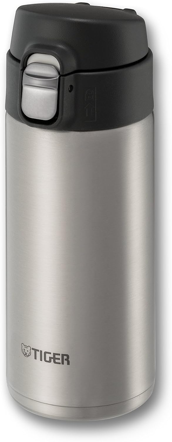 Tiger Vacuum Insulated Travel Mug with Flip Open Lid, 12-Ounce