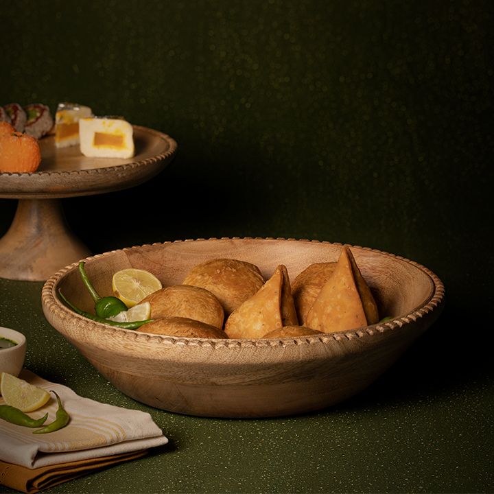 BZAAR Handmade Mango Wood Country Home Bowl