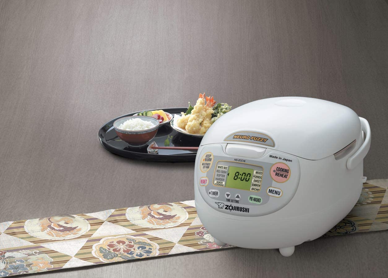 Zojirushi Rice Cooker Neuro Fuzzy and Warmer, 10-Cup (Uncooked)