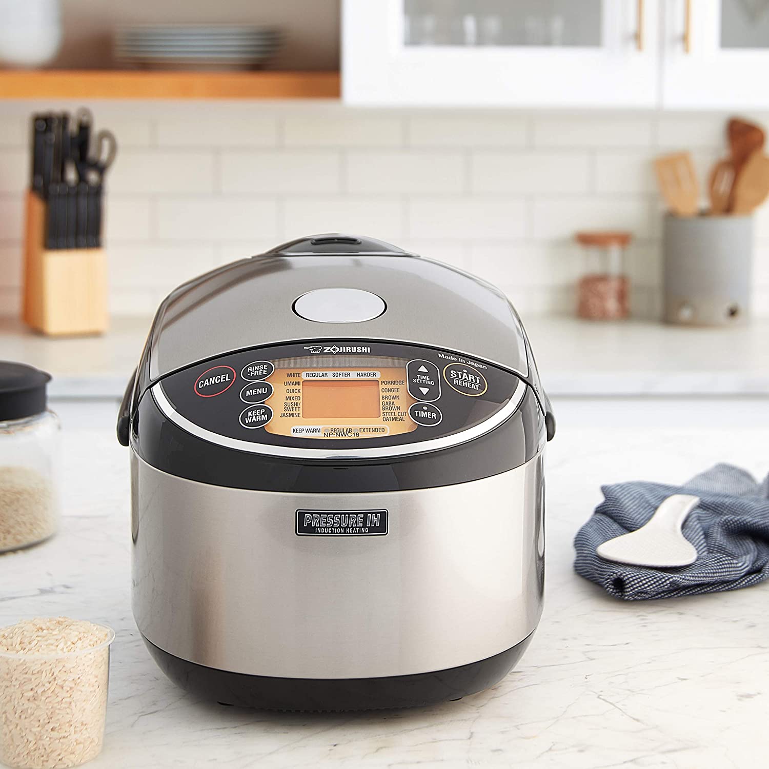 Zojirushi Pressure Induction Heating Rice Cooker &amp; Warmer, 10 Cup