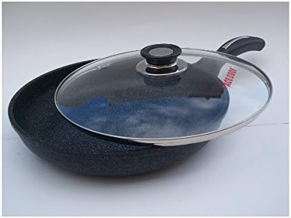 KW Marble Ware Fry Pan with Lid, 20 cm
