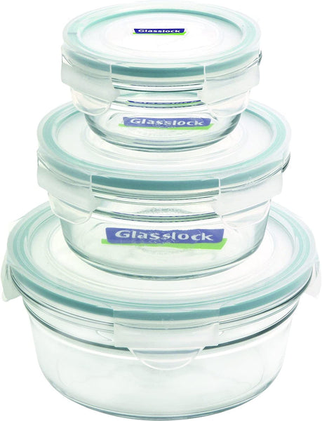 Glasslock 6-Piece Square Oven Safe Container Set