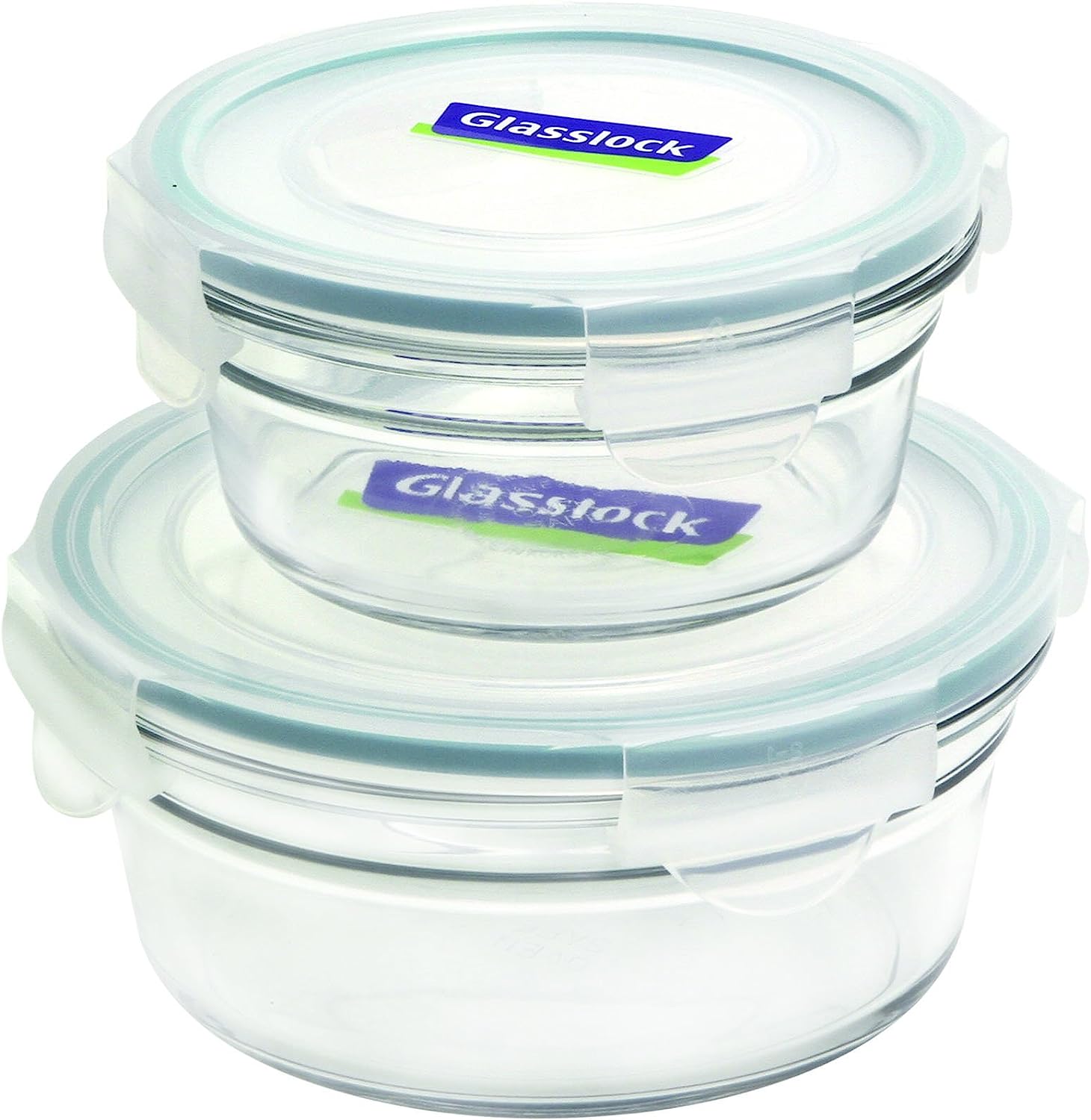 Glasslock 4-Piece Round Oven Safe Containers Set