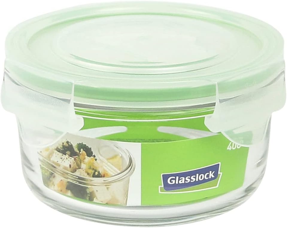 Glasslock Round Container, 12.8-Ounce