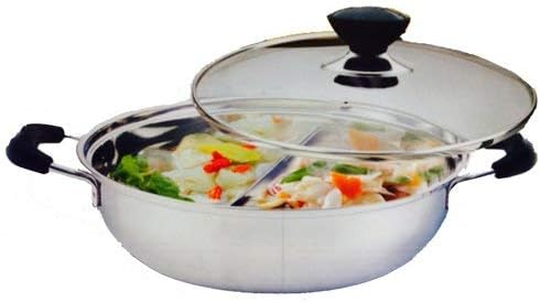 Narita 30cm Stainless Steel Hot Pot with Divider