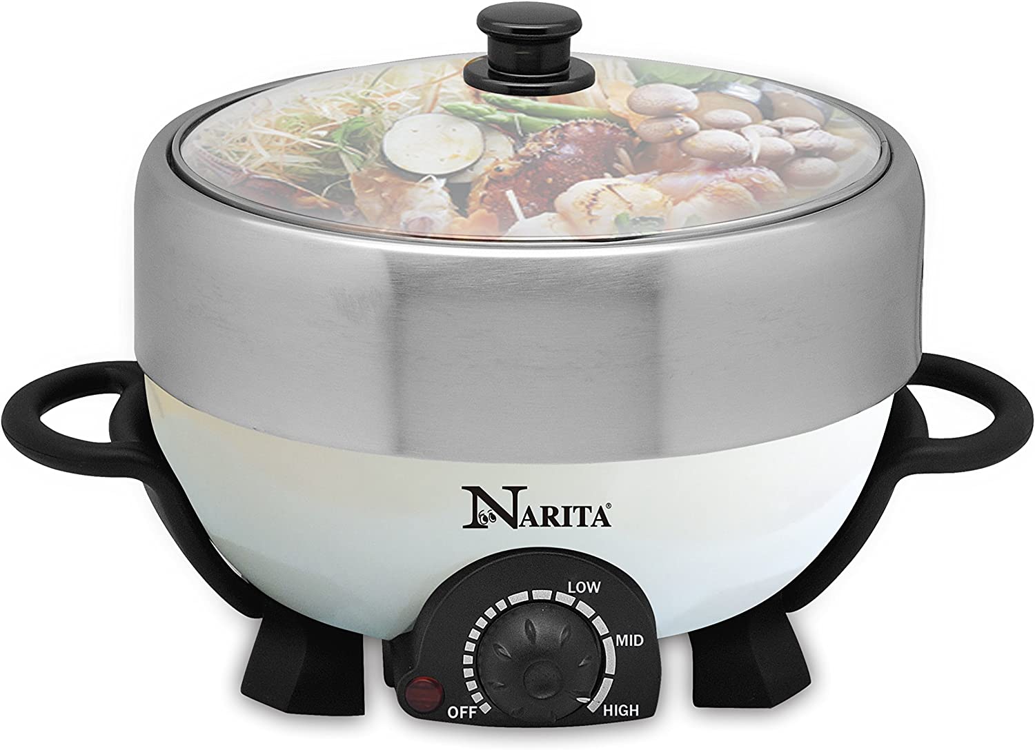 Narita Muiti-Functional Hot Pot Cooker With Non Stick Grill Pan