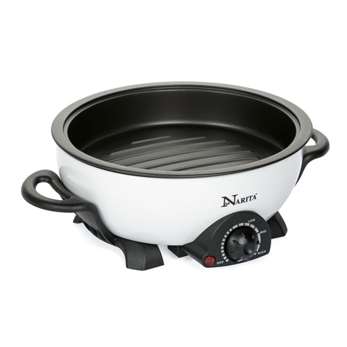 Narita Muiti-Functional Hot Pot Cooker With Non Stick Grill Pan