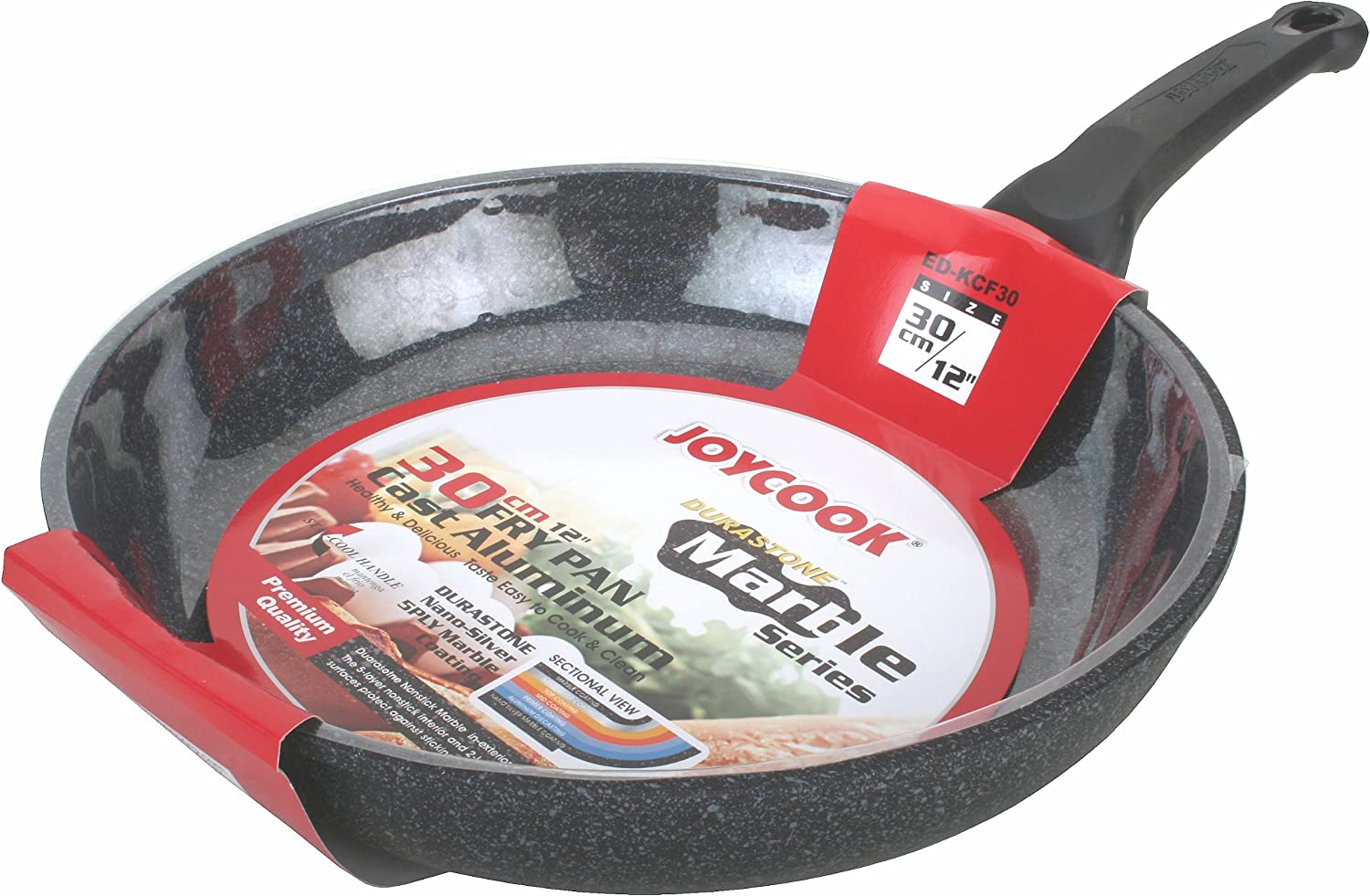 Joycook Ceramic Marble Coated Cast Aluminum Non Stick Fry Pan