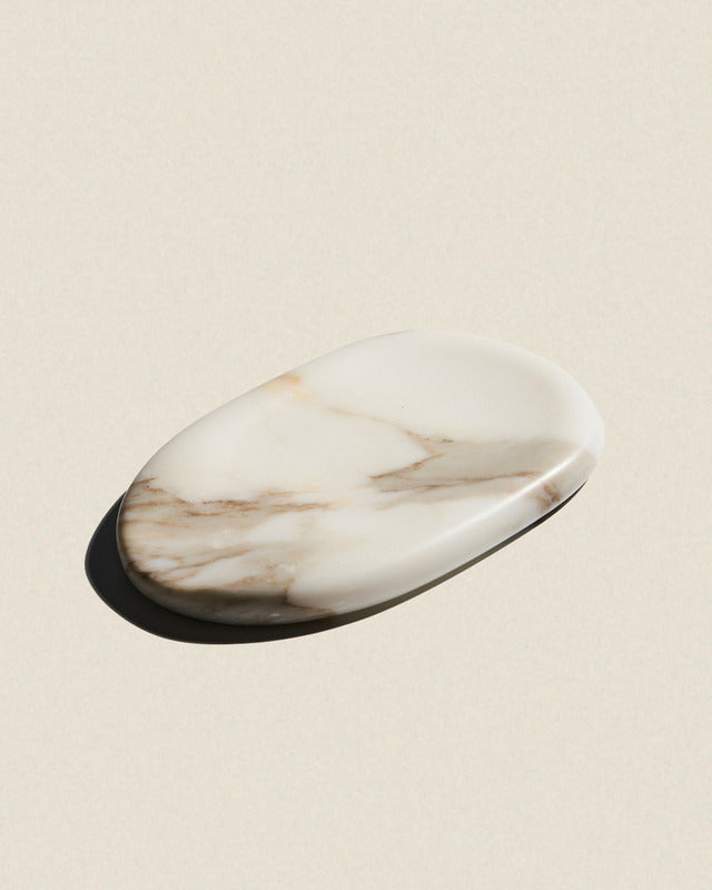 A.C.T. Essential Marble Spoon Rest in Calacatta Oro (Limited Edition)